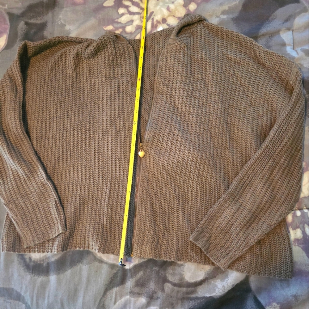 Brown Knit Cardigan
